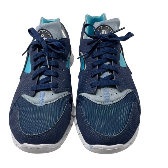 Nike Huarache Free Run Midnight Navy Sneakers Size 10 510801 444 | - Picture 2 of 13